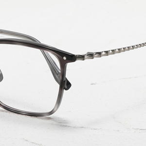 Titanium Rectangle Full Rim <b>Eyeglasses</b> Solid Color Unisex Anti-Uv Vision Correction <b>Frames</b> for Adults All Face Shapes - Product Image 5
