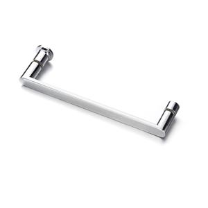 200Mm di spaziatura <span class=keywords><strong>con</strong></span> foro D tipo singola maniglia porta doccia in lega di zinco a forma di D da bagno maniglia porta scorrevole in vetro - Product Image 1