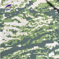 Tissu tissé camouflage imperméable à carreaux imprimé 65% polyester 35% coton, poids moyen, pour veste, chemise, casquette, vêtement