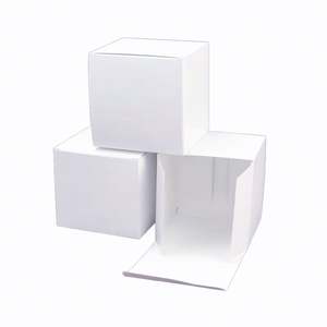 Caja de Papel Pequeña Biodegradable Plegable con Logotipo Personalizado al por Mayor para Empaque de Cosméticos, Caja para Velas y Jabones, Impresión con Relieve de Alta Gama - Product Image 1