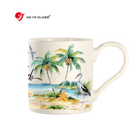 Fabricant en gros 11 Oz porcelaine blanche personnalisée logo personnalisé imprimé noël sublimation tasse en céramique vierge tasses à café