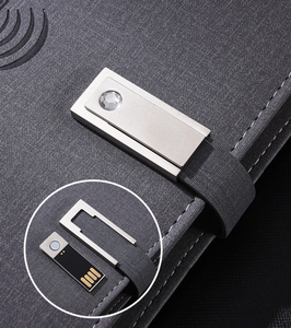 A5 Wireless Charging Notebook Custom <strong>Mobile</strong> Power <strong>Notepad</strong> <strong>With</strong> USB Flash Drive Custom logo and Color - Product Image 4