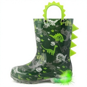 Bottes de pluie mi-mollet imperméables en caoutchouc léger pour garçons, chaussures aquatiques tendance printemps automne hiver, tissu doux absorbant la transpiration - Product Image 3