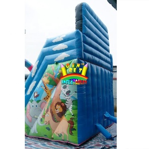 Inflables de Oriente, <span class=keywords><strong>Tobogán</strong></span> de parque Safari inflable personalizado popular caliente, <span class=keywords><strong>tobogán</strong></span> de parque zoológico inflable de bosque salvaje con arco - Product Image 4