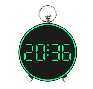 闹钟制造商挂钟温度贪睡发光二极管显示屏彩色屏幕日历家用智能时钟