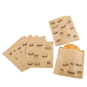 Emballages alimentaires en papier kraft biodégradable marron personnalisés, sacs à pretzels écologiques, poignée en corde de coton, résistants à la graisse - Product Image 5