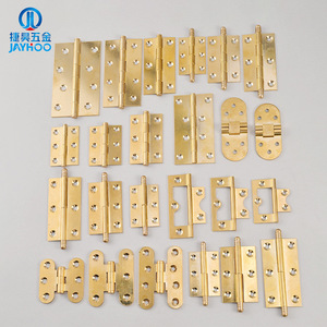 Charnières en laiton JAYHOO 1,5 2 2,5 3 pouces pour portes et meubles, design traditionnel, 4 trous, épaisseur 1 mm - Product Image 3