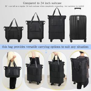 Sac <span class=keywords><strong>de</strong></span> voyage extensible personnalisé avec roulettes amovibles pour les voyages, sac <span class=keywords><strong>de</strong></span> voyage <span class=keywords><strong>de</strong></span> nuit, sac <span class=keywords><strong>de</strong></span> week-end, sac <span class=keywords><strong>de</strong></span> voyage, <span class=keywords><strong>valise</strong></span> - Product Image 4