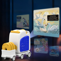Projecteur locomotive haute définition pour enfants, machine de projection d'histoires avec 4 disques d'histoires pour l'éducation des enfants