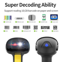 Pemindai Barcode Genggam 2D Nirkabel Xincode, Pembaca Barcode COMS, Pemindai Kode QR Berkabel USB X-9301C