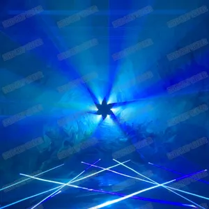 Yuer nouveau Ilda 6w Rgb Club lumière Laser Animation lumières Laser pour projecteur de boîte de nuit