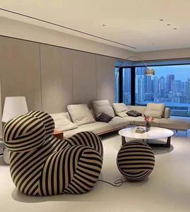 Poltrone di Lusso Italiane con Poggiapiedi Sedie da Salotto La Mamma Divani Compressi - Product Image 4