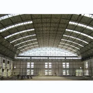 Zarif LF prefabrik kapalı stadyum çatı yapısı çelik uzay çerçeve spor yapısı çatı yapısı