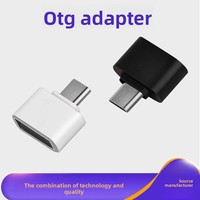 Adaptador OTG de Fábrica, Micro USB C Macho a USB Hembra, Conector Micro USB C Tipo C para Teléfono Inteligente, Teclado, Controlador de Juegos, ABS, Cobre