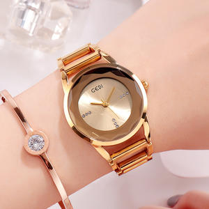Reloj versátil para mujer en oro rosa con diamantes, correa de acero, marcas simples, resistente al agua, nuevo reloj de moda. - Product Image 4