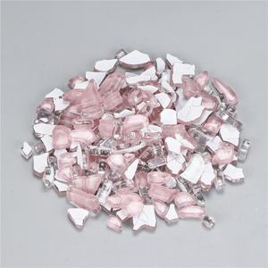 Mosaïque de craquement de glace claire irrégulière faite à la main tuile de mosaïque en verre clair cristal cassé - Product Image 5