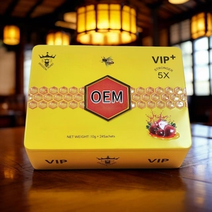 Nouveautés : Boîtes en papier couché pour miel de fraise VIP pour hommes, Pack <span class=keywords><strong>Platine</strong></span> VIP, Boîte d'emballage pour miel, Compléments alimentaires à base de plantes - Product Image 2