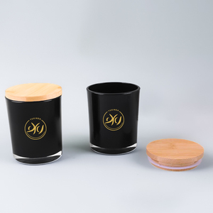 Tùy Chỉnh Sang Trọng Nến Cá Nhân Nhãn Hiệu Riêng Jar Nến Thơm Matte Thủy Tinh Màu Đen OEM Hương Liệu 50 Giờ Trụ Cột - Product Image 3