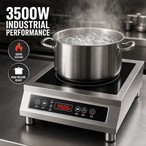 Table de cuisson à induction commerciale 3500W 110V 220V robuste pour restaurant, hot pot, café, cuisine et services alimentaires - Product Image 3