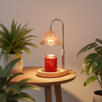 Chauffe-bougie électrique parfumé avec minuterie et variateur d'intensité, idéal pour les cadeaux de Noël et la décoration intérieure – Lampe chauffe-bougie électrique réglable