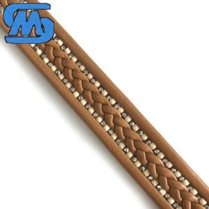 <span class=keywords><strong>Cord</strong></span>ón de PU con Pedrería para la Parte Superior de Sandalias de Diseñador de Verano - Product Image 2