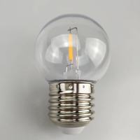 110V 220V 240V E26 E27 1W 2W boîtier en plastique ampoule LED PC Mini boule rétro Edison Dimmable G45 ampoule