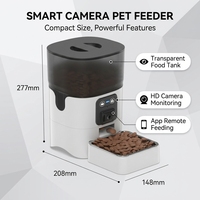 Distributeur automatique intelligent pour chats et chiens, écologique, moderne, solide, anti-fuite, en plastique, durable, portable, pour nourriture et eau