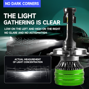 Bombillas LED originales H7 faro LED luz LED H7 3 <span class=keywords><strong>colores</strong></span> bombillas LED para coche 12 V chip LED 50W faros luces LED tricolor IP68 - Product Image 3