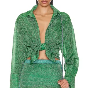 Nouvelle Collection : Ensemble de Soirée Femme de Haute Qualité – Crop Top Sexy et Mini-Jupe Évasée à Paillettes Scintillantes – Tenue Noble pour Femme - Product Image 5
