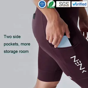 Pro 7 OEM ODM-pantalones cortos de ciclismo para hombre, ropa para ciclismo de carretera, acolchada, con bolsillos