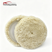 Disques de polissage en laine blanche de 7 pouces (180 mm) pour voiture, vente en gros