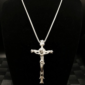 <span class=keywords><strong>Pendentif</strong></span> <span class=keywords><strong>Croix</strong></span> de <span class=keywords><strong>Jésus</strong></span> en Acier Inoxydable Plaqué Or 18 carats, Nouveaux Matériaux, Produits de Mode, Bijoux Beiyan - Product Image 2