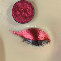 Sheenbow Poudre de chrome métallique super rouge Pigment de fard à paupières effet métal rouge