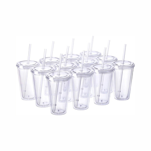 2025 Custom 16oz Stainless Steel Plastic <b>PS</b> Acrylic Vacuum Insulated Tumbler for Temperature Display for Camping - Product Image 2