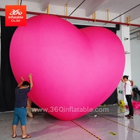 Gonflables publicitaires personnalisés Ballon gonflable en forme de cœur Décoration de fête de mariage
