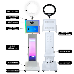 Photomaton portable DSLR à écran tactile de 15,6 pouces de qualité supérieure avec écran LCD de 29 pouces, prend en charge la lecture vidéo et <span class=keywords><strong>photo</strong></span> - Product Image 2