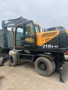 NUEVA Excavadora de Ruedas HYUNDAI 2021 de 21 Toneladas, Modelo 210W-9, Excavadora Móvil con Capacidad de Cucharón de 1m, Motor, Caja de Cambios, Bomba, para Construcción de Carreteras - Product Image 4