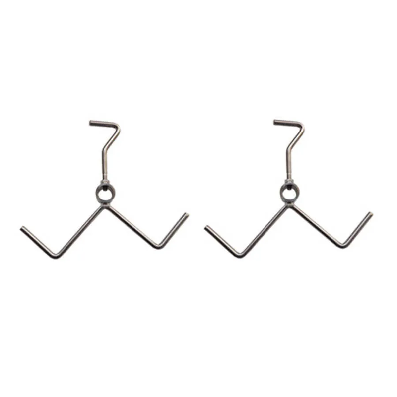 2PCS 22mm Round Stainless Steel Spit