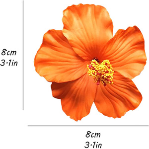 Espuma de hibisco flor pelo Clip para la isla hawaiana de La Selva tema luau fiesta - Product Image 4