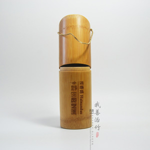 Bamboo Ganoderma Lucidum Packaging Tube 310ml Bamboo Lid Closed Mouth Gift Packaging For Herbal Tea Storage - Product Image 5
