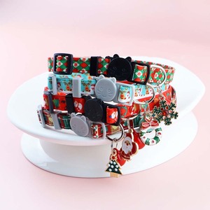 Bonito <span class=keywords><strong>Collar</strong></span> de Gato Rosa y Verde, Decoración de Encaje, Pajarita para Vacaciones, Navidad, Personalizada para Niño y Niña, Gatos Hechos de Poliéster - Product Image 4