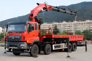 <span class=keywords><strong>Prix</strong></span> d'usine Dongfeng 8x4 Camion de transport lourd avec <span class=keywords><strong>grue</strong></span> <span class=keywords><strong>Palfinger</strong></span> 27 tonnes à flèche articulée hydraulique, moteur et boîte de vitesses Cummins - Product Image 3