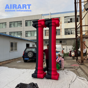 Colonne romaine gonflable classique de 3 m pour décoration de scène, colonne gonflable personnalisée pour décoration de fête - Product Image 3