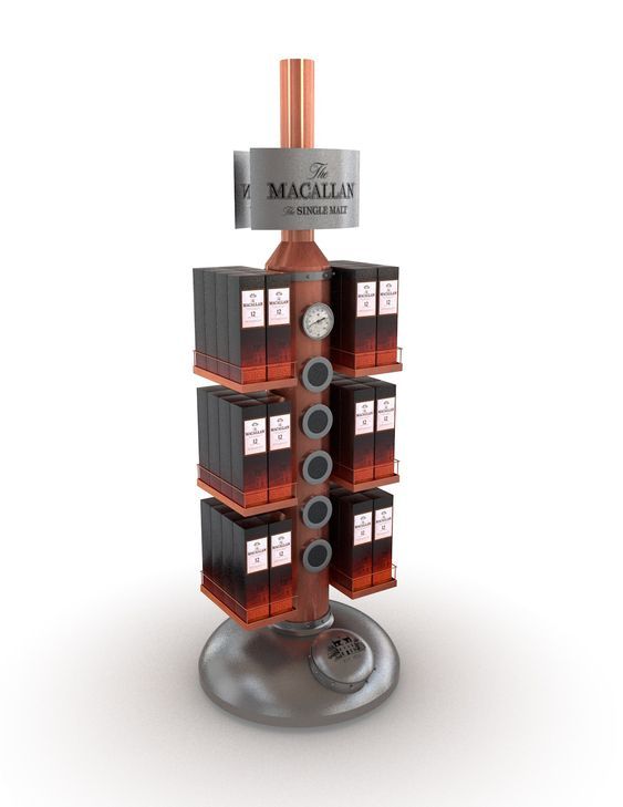 Supermarket Metal Beverage Beer Can Wine Soft Drink Floor Display Stand, Liquor Store Bottle Wine Display Rack — view 1