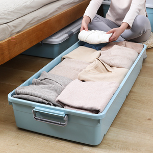 AU CAT YN8862-organizador de dormitorio apilable, <span class=keywords><strong>cama</strong></span> inferior, <span class=keywords><strong>caja</strong></span> de almacenamiento de plástico debajo de la <span class=keywords><strong>cama</strong></span> - Product Image 4