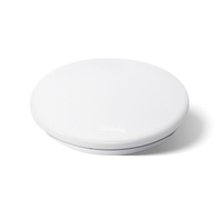 Lámpara de bajo consumo de energía, de superficie plana y redonda, con salida de luz estable a largo plazo, para iluminación general interior de grandes áreas.