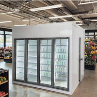 JINGU Refroidisseur Walk-in de grande capacité pour le stockage des fleurs Dimensions personnalisables Affichage Walk Chambre froide