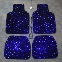Tapis lumineux à fibres optiques LED OEM ODM pour tapis de voiture lumineux