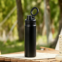 Bouteille isotherme haute performance 18oz avec couvercle magnétique, corps léger en acier inoxydable, portable pour l'extérieur
