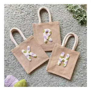 Wholesale Mothers Day Gifts Iron On Punch Needle Letters Hand Embroidered Patches for Personalize Bag